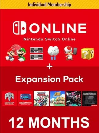 Nintendo Switch Online Family Membership + Expansion Pack | 12 Months Nintendo eShop | EUROPE