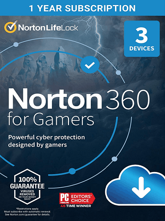 Norton 360 for Gamers 3 Devices, 1 Year
