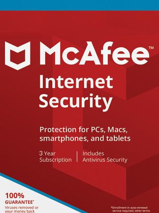 McAfee Internet Security 1 Device 1 Year Key GLOBAL