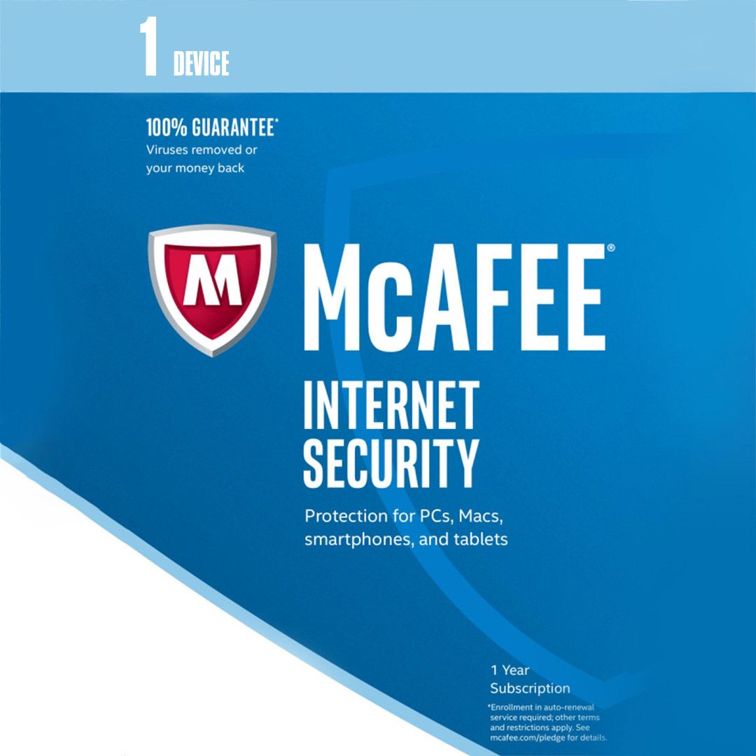 McAfee Internet Security 1 Device 1 Year Key GLOBAL
