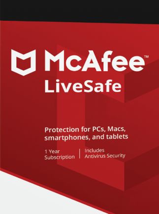 McAfee Livesafe 1 Device 1 Year Key GLOBAL