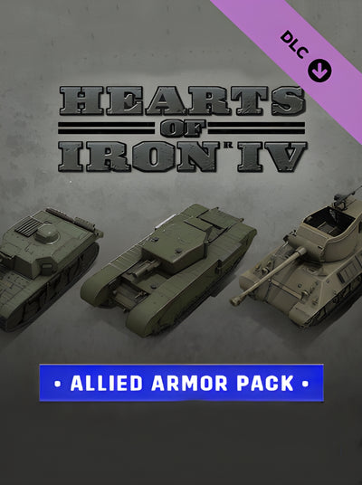 Hearts of Iron IV Allied Armor Pack | PC: Steam | REST OF WORLD